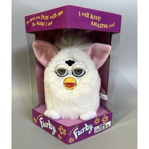 Furby 1998 Snowball White SEALED 1st Gen Model New in Box Vntg Interactive Toy
